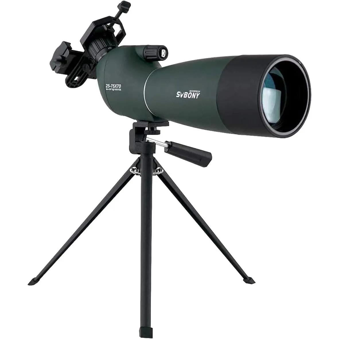SVBONY SV28 25-75x70 Spotting Scopes with Tripod (Refurbished)
