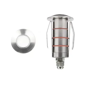 Tesla Multiples 3000K 85CRI LED Indicator Light in Stainless Steel