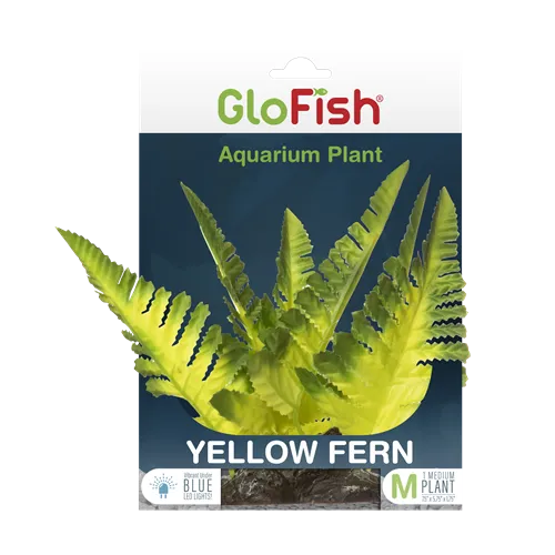 Tetra GloFish Yellow Fern Aquarium Plant
