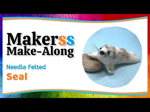 The Makerss - Small Seal Pup Needle Felt Kit