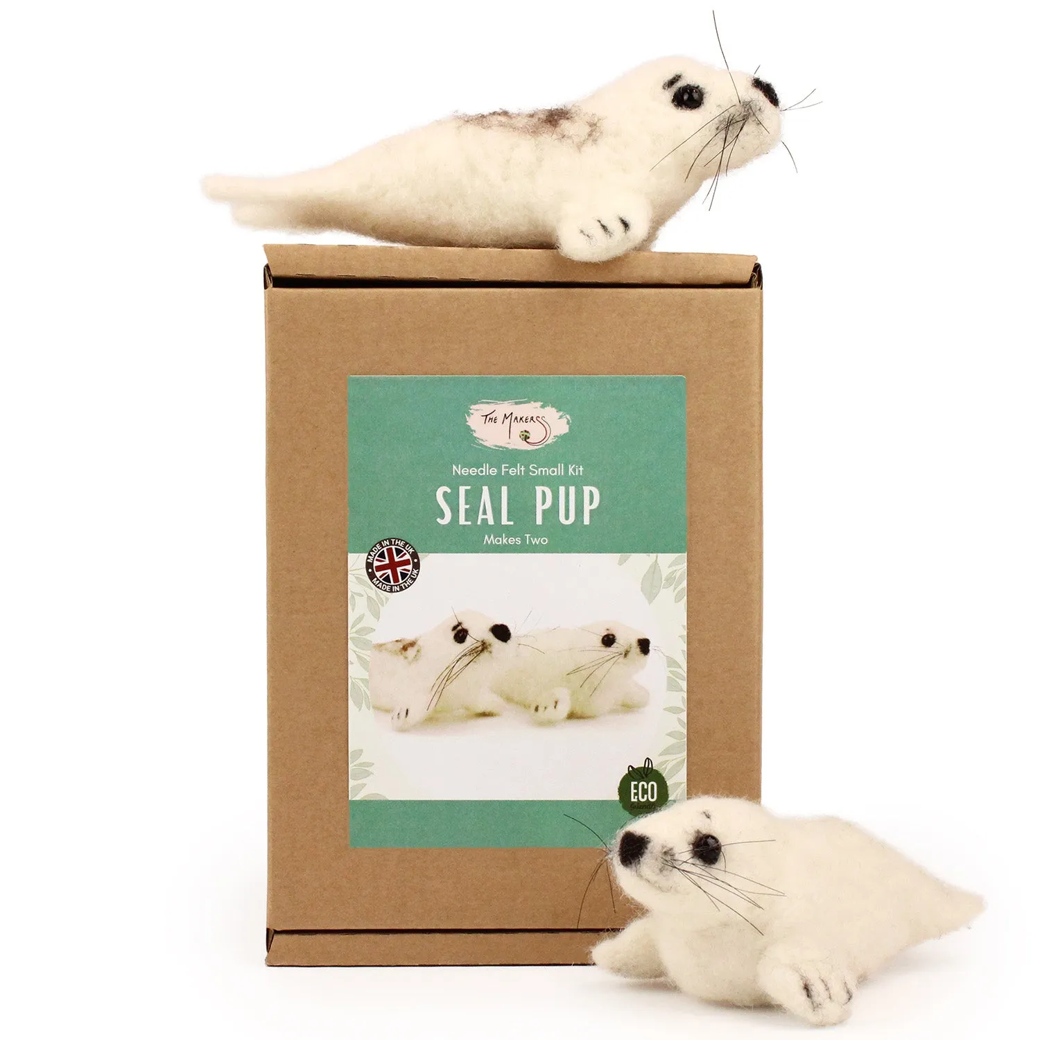 The Makerss - Small Seal Pup Needle Felt Kit