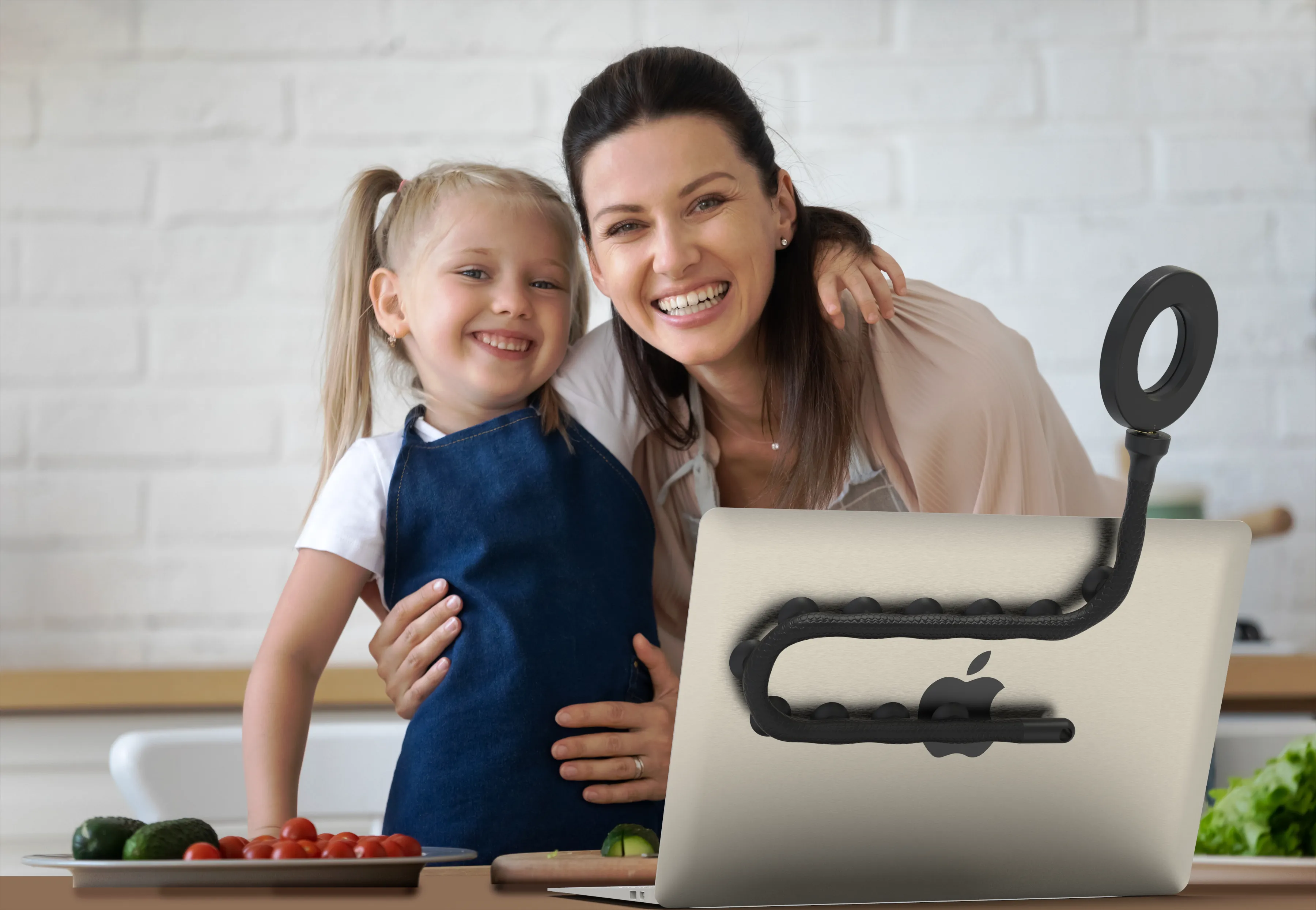 The Twist - 3" Suction Cup Video Call Ring Light