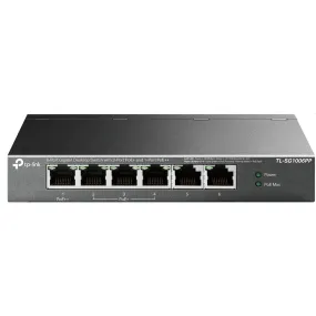 TP-Link TL-SG1006PP 6-Port Gigabit Desktop Switch with 3-Port PoE  and 1-Port PoE  