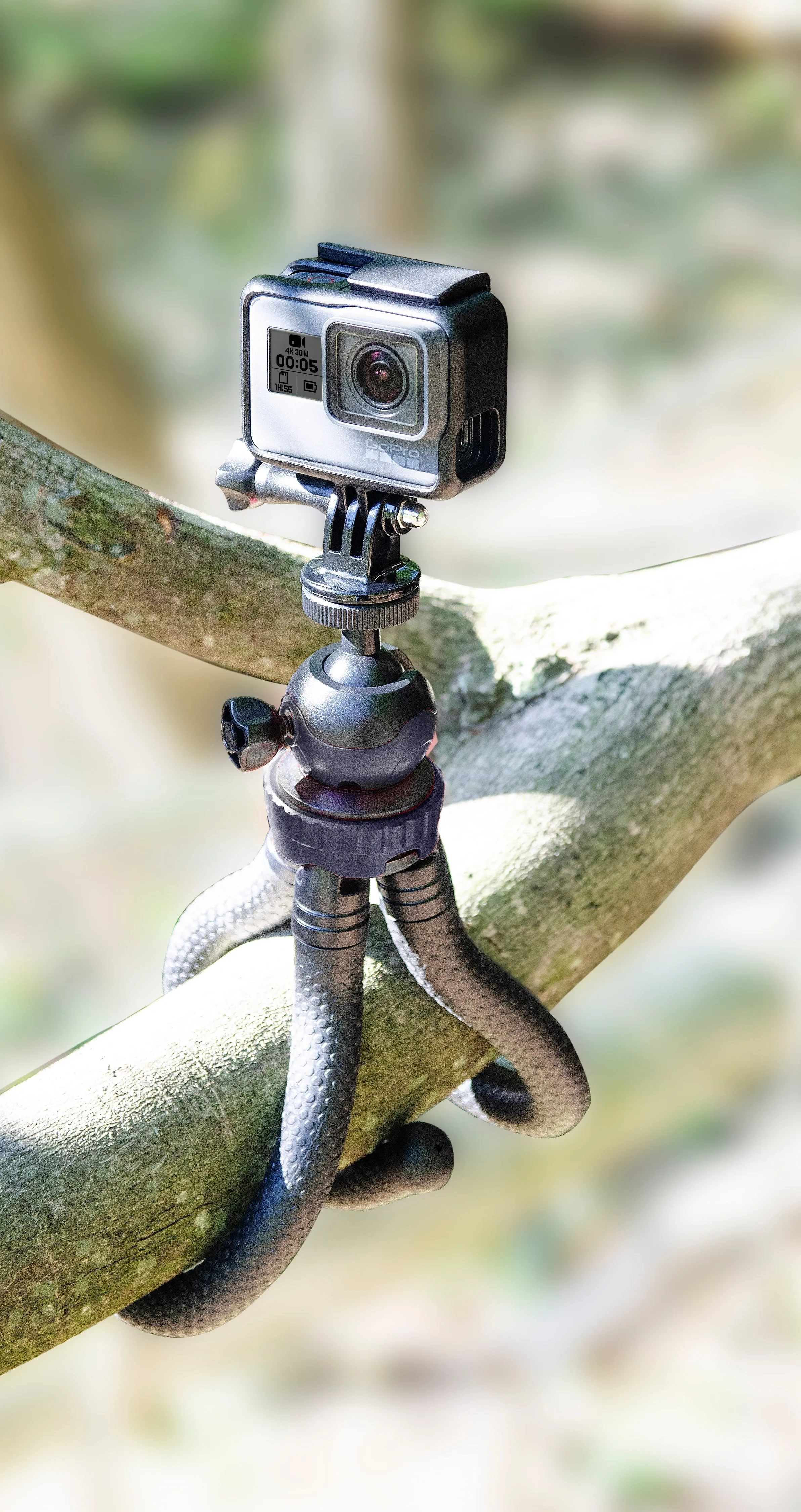 Universal Flexible Tripod with 360 Degree Ball Head & Rubberized Bendable Legs