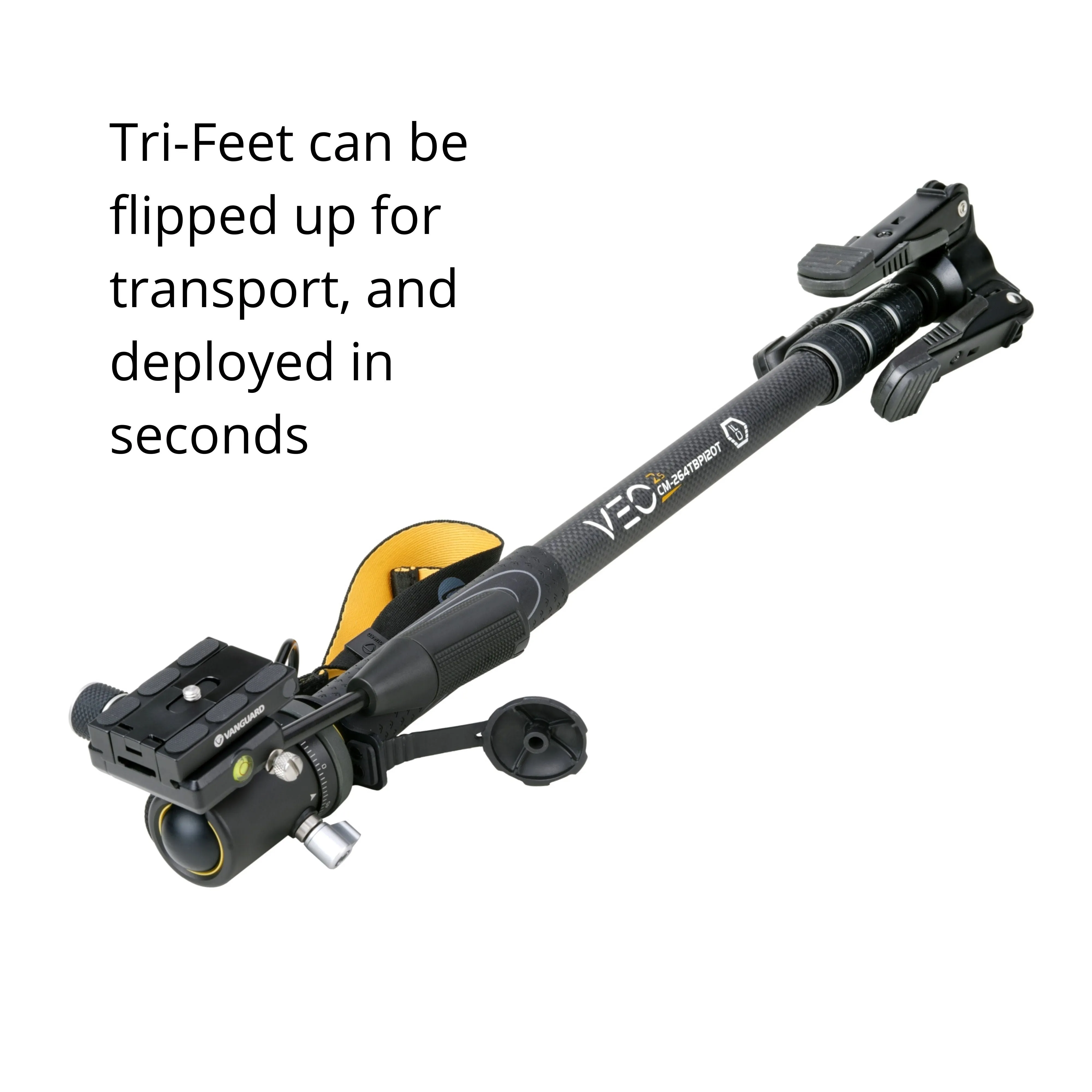 VEO 2S CM-264TBP120T 26mm Carbon Monopod with Ball Head
