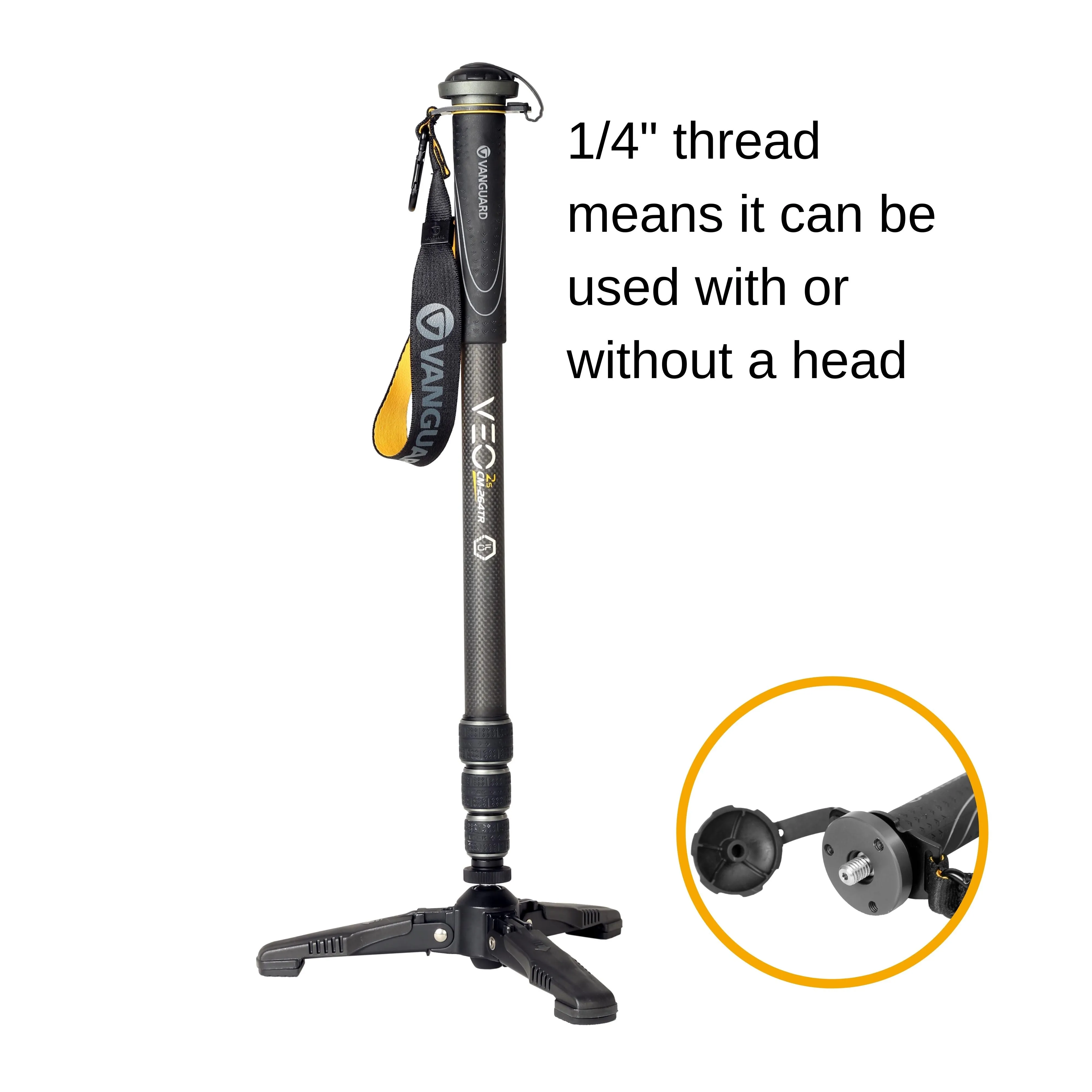 VEO 2S CM-264TBP120T 26mm Carbon Monopod with Ball Head
