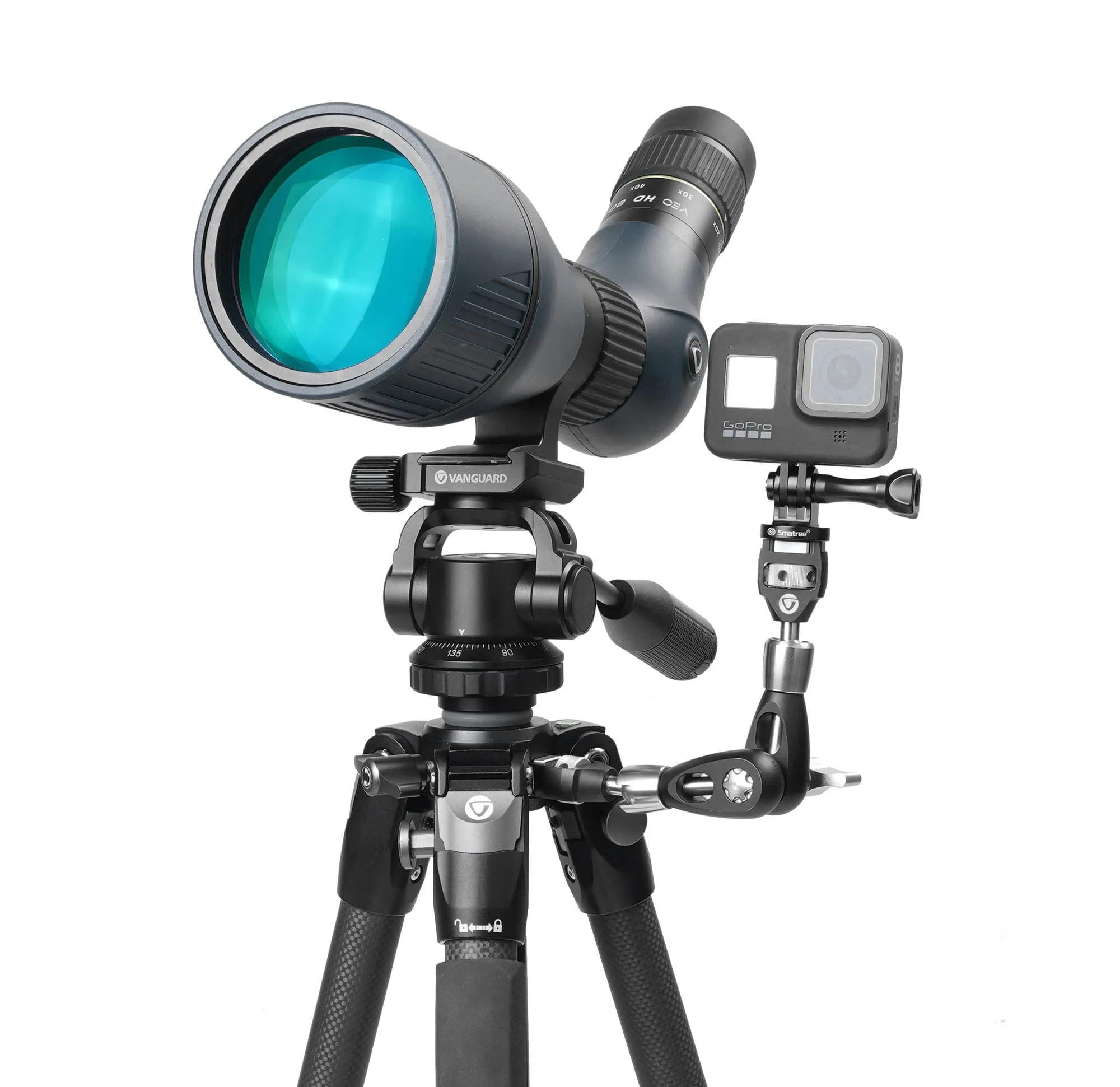 VEO 3 263AO Birdwatcher - Full Sized Aluminium Spotting Scope Tripod - Max Height 176cm