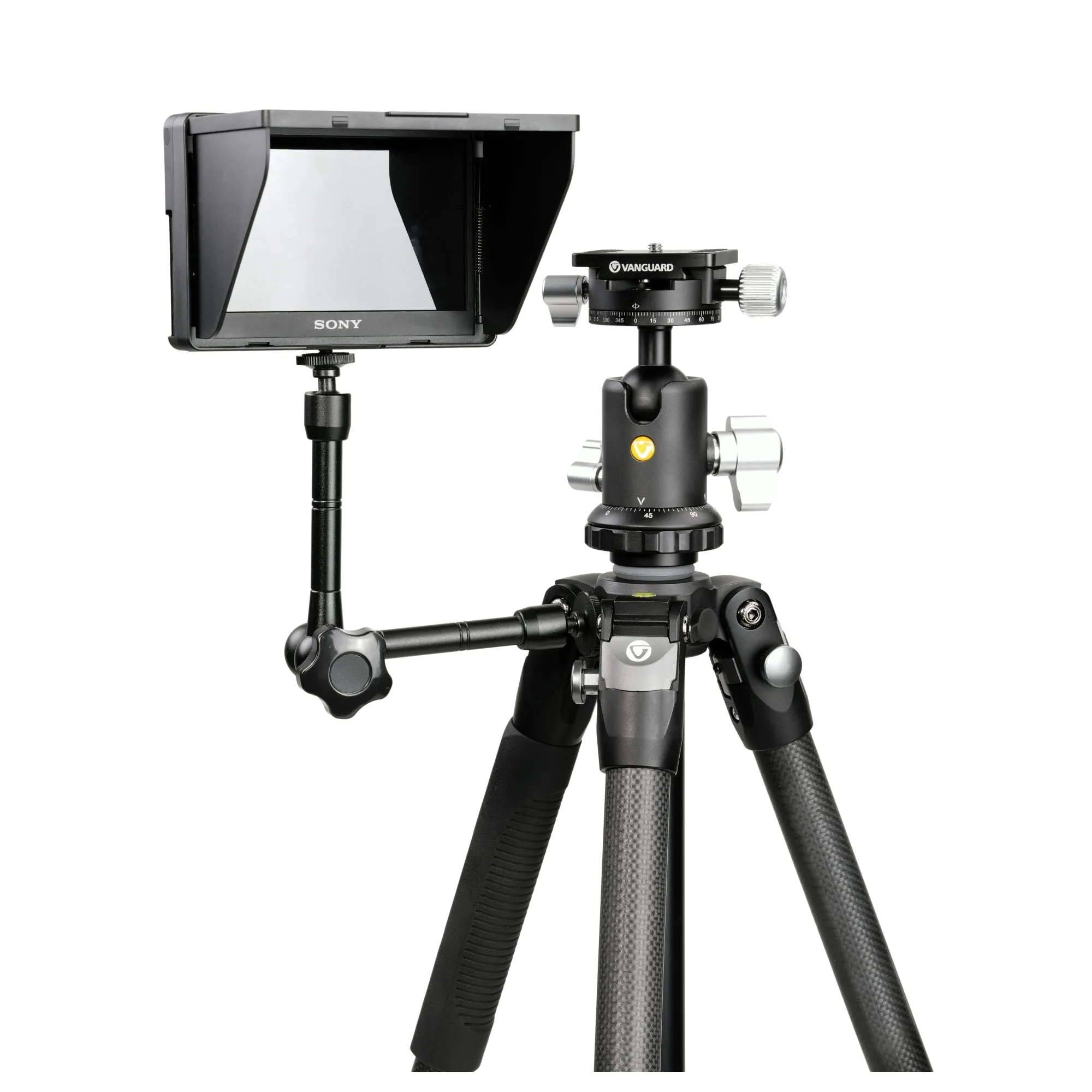 VEO 3 263CB Traditional Carbon Tripod with dual axis ball head - 15kg capacity