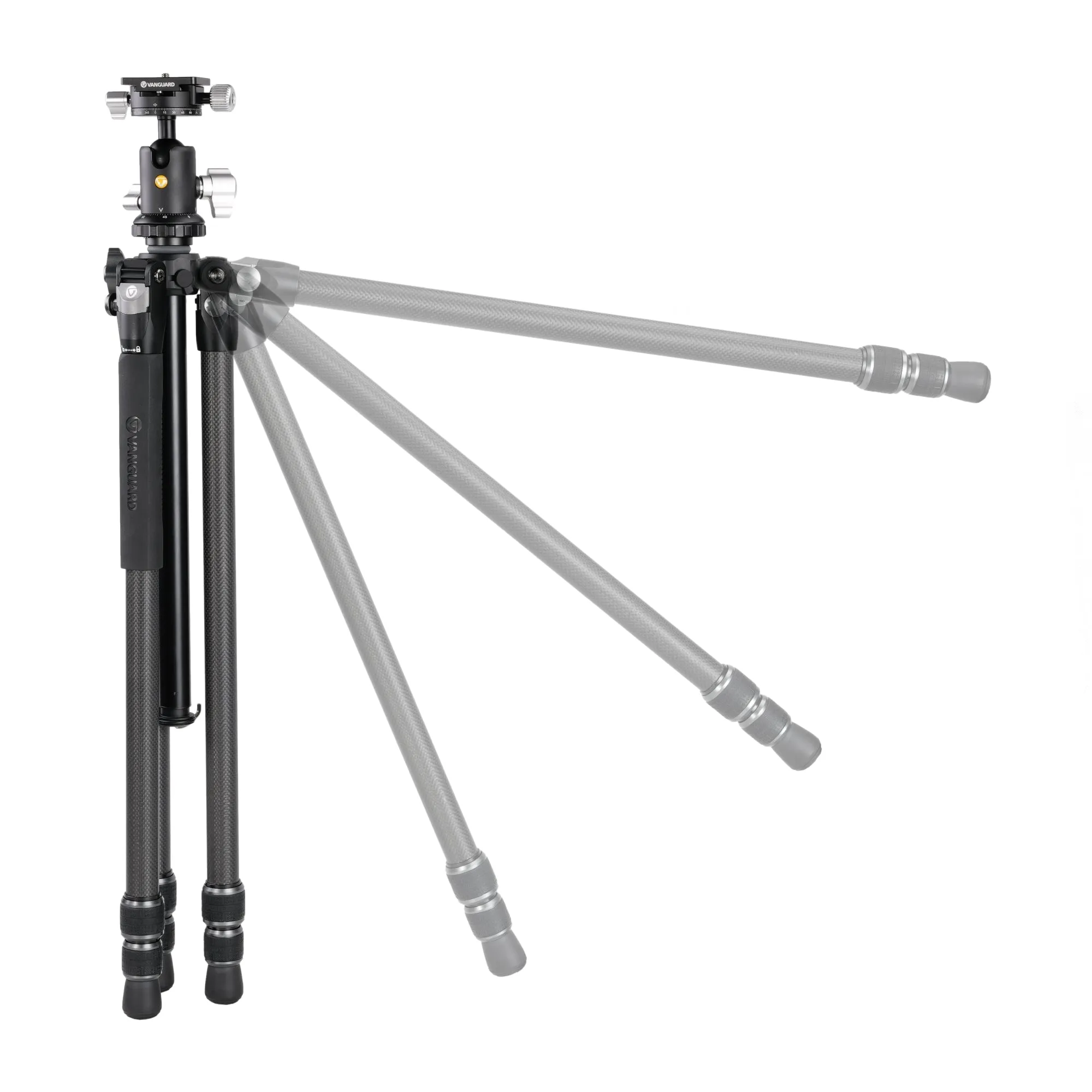 VEO 3 263CB Traditional Carbon Tripod with dual axis ball head - 15kg capacity