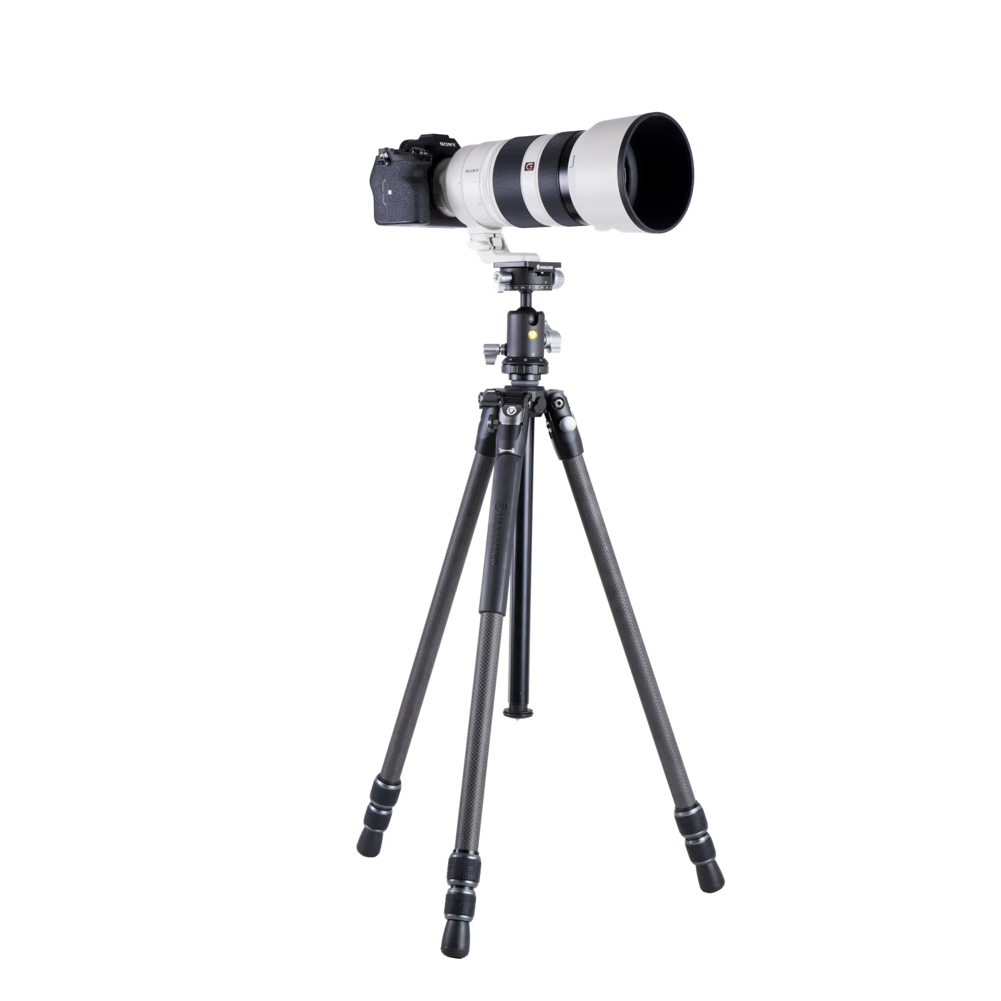 VEO 3 263CB Traditional Carbon Tripod with dual axis ball head - 15kg capacity