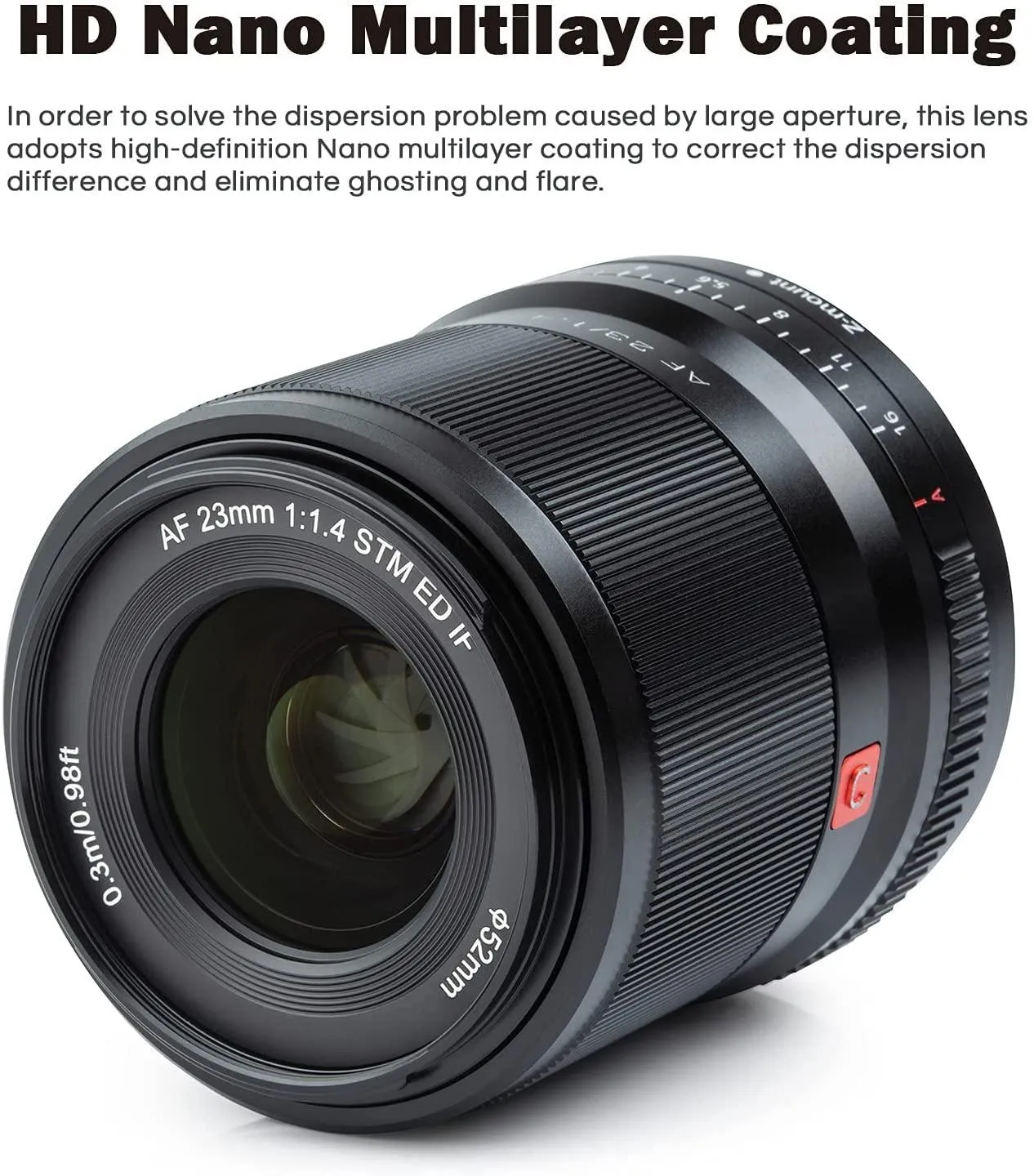 VILTROX 23mm F1.4 Auto Focus Wide-Angle Lens, Compatible with APS-C Nikon Z-Mount Mirrorless Camera Z fc Z50 Z5 Z6 Z6 II Z7 Z7 II