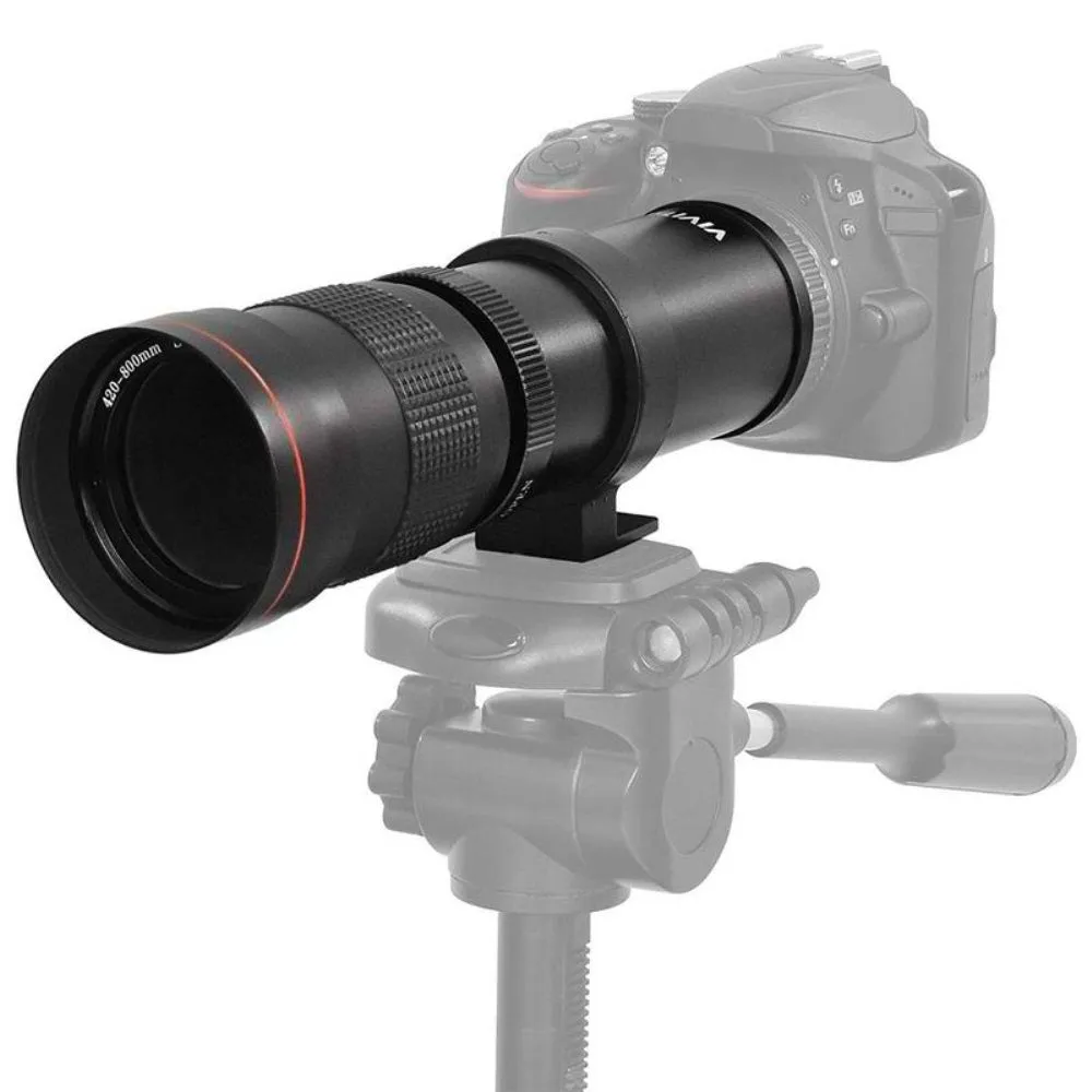 Vivitar 420-800mm f/8.3 Telephoto Zoom Lens   T-Mount for Nikon D5500 D3300 D3200 D5300 D3400 D7200 D750 D3500 D7500 D500 D600 D610 D700 D800 D810 D850 D3100 D5100 D5200 D5600 D7000 D7099
