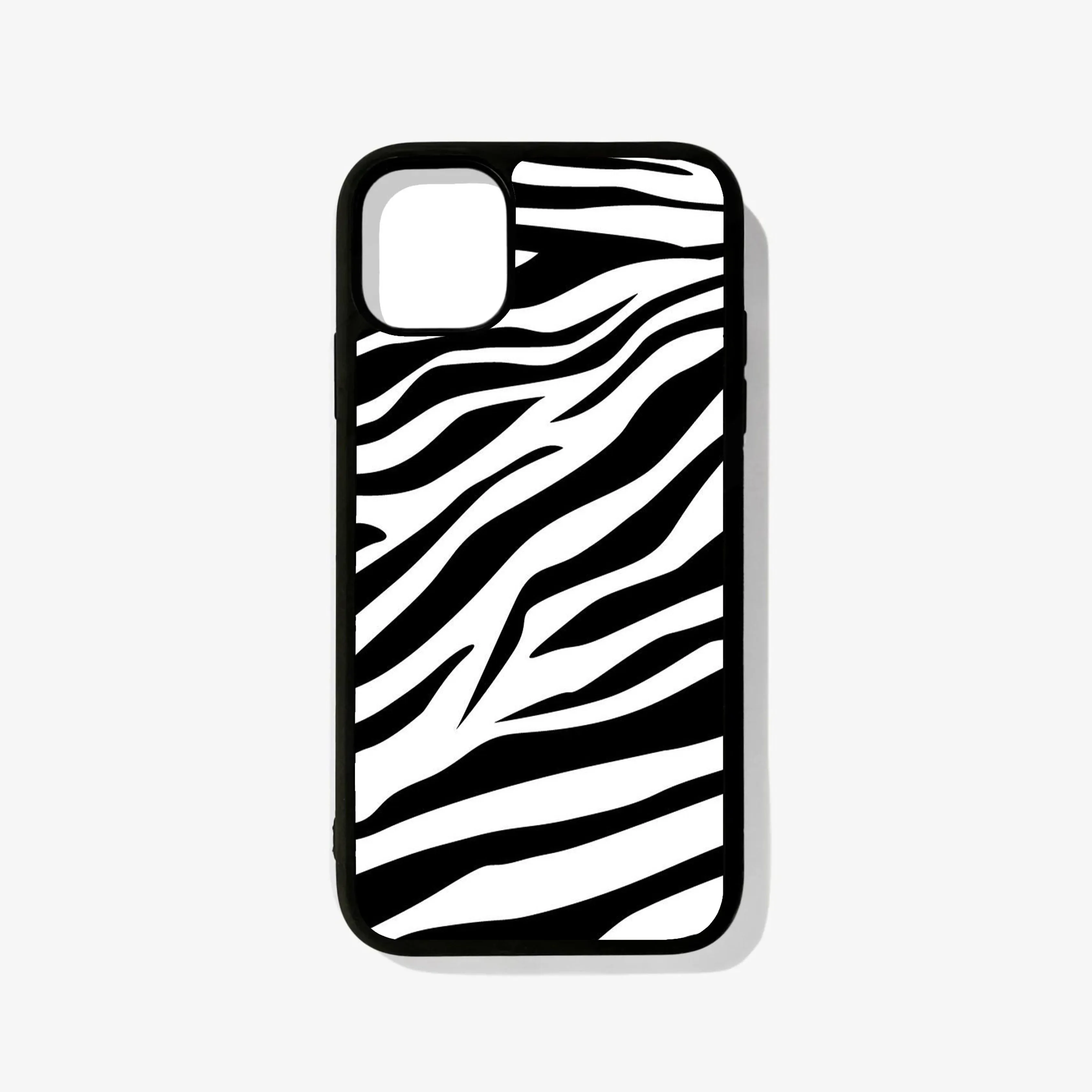 Zebra Pattern Glass Case
